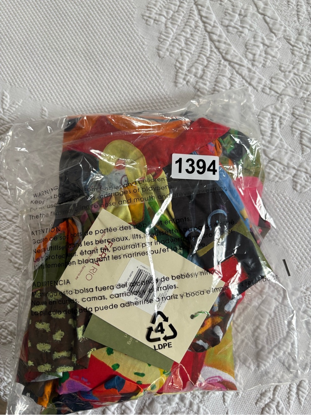 NWT Farm Rio Ana Leovy print One Shoulder Mini dress artsy vibrant size M - Picture 13 of 14